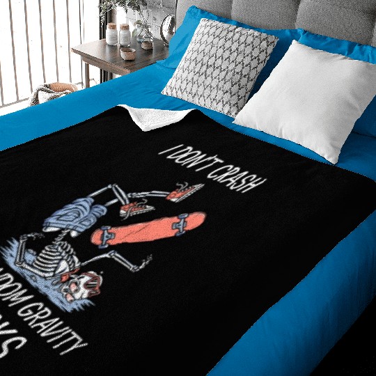 I don't crash, I do random gravity checks Baby Blankets