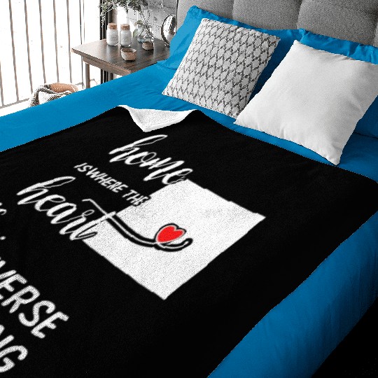 Converse County Wyoming Is Where My Heart IsGift Baby Blankets