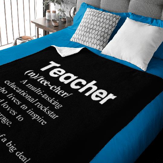 Teacher Definition Teacher Appreciation Baby Blankets