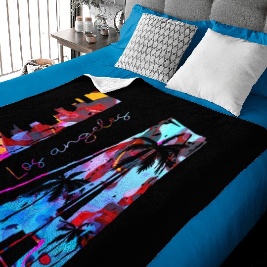 los angeles usa america california patriot travel Baby Blankets