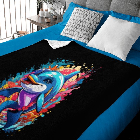 Song of the Sea (if the dolphin is vocalizing) Baby Blankets