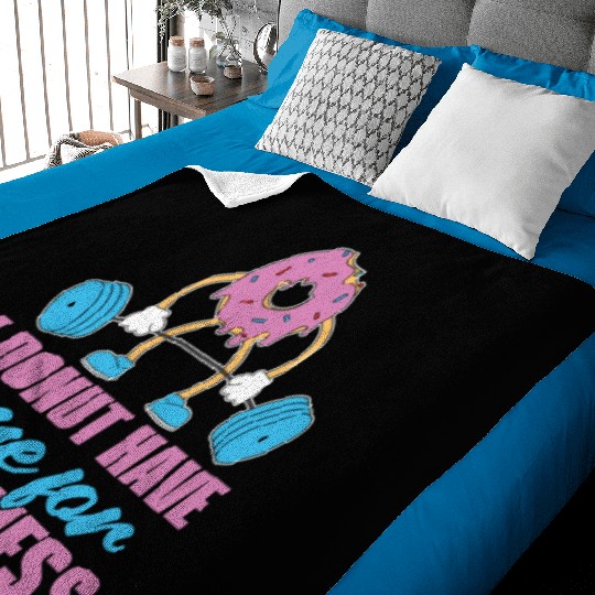 Fitness Donut Donut Gym Baby Blankets