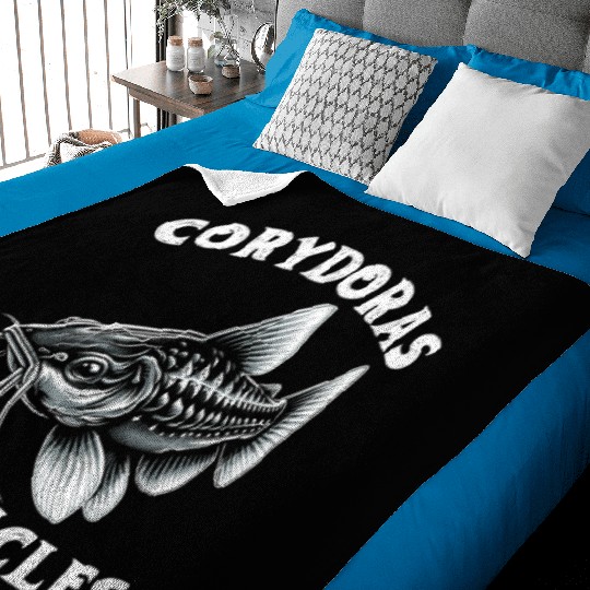 Corydoras Catfish Fish Lover Freshwater Aquarium Baby Blankets