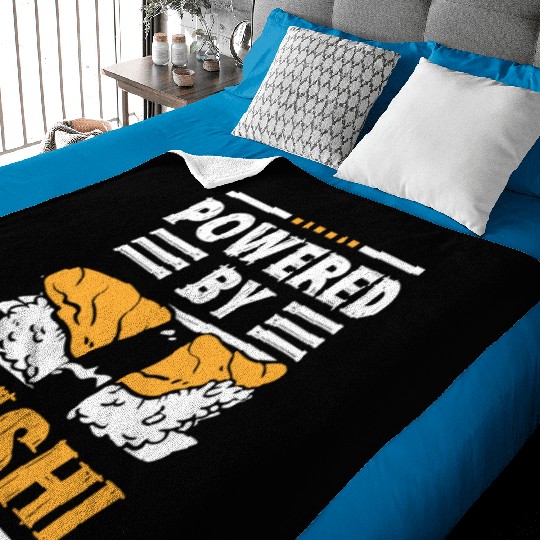 Japanese Roll Maki Cuisine Baby Blankets