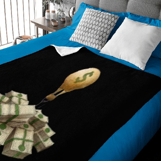 money light bulb Baby Blankets