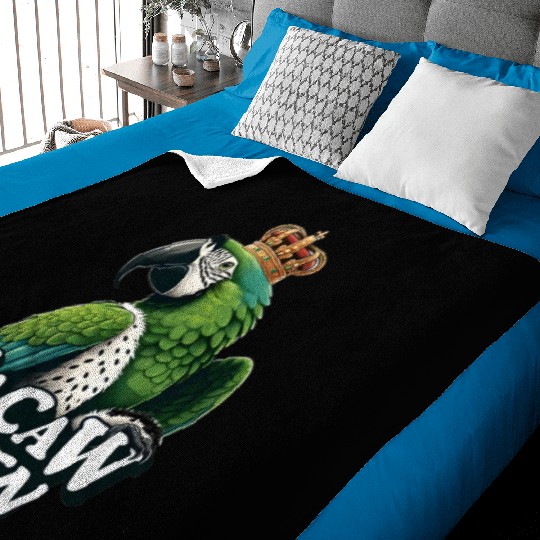 Green Macaw Ornithologist Macaw Queen Baby Blankets