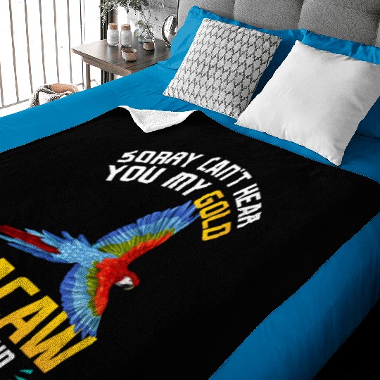 Blue Macaw Gold Macaw Ornithologist Enthusiast Baby Blankets