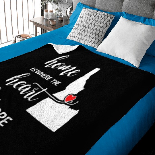 Elmore County Idaho Is Where My Heart Is Cool Gift Baby Blankets