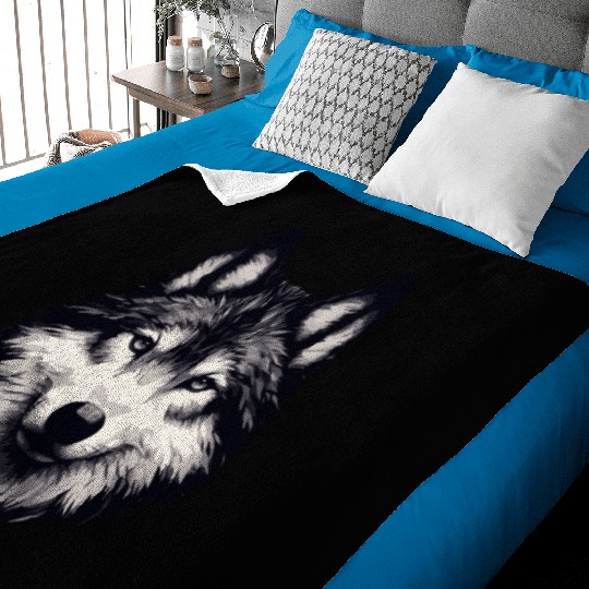 Mystic Alpha Wolf Baby Blankets