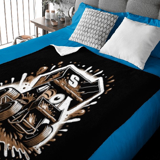 Sprint Car Mom Dirt Track Racing Racing Race Day Baby Blankets