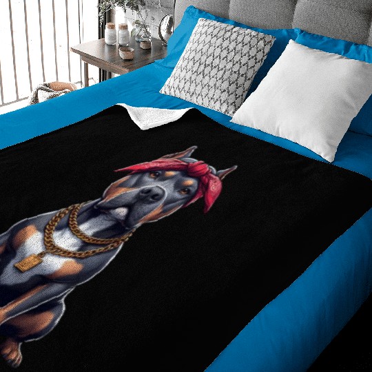 Pitbull The Rap Artist Baby Blankets