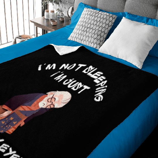 Im Not Sleeping Im Just Resting My Eyes Baby Blankets