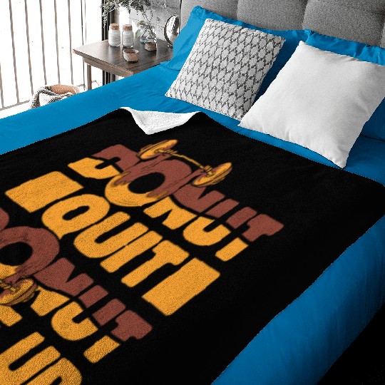 Fitness Donut Funny Donut Gym Baby Blankets