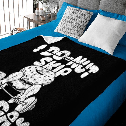 Fitness Donut Funny Donut Gym Baby Blankets
