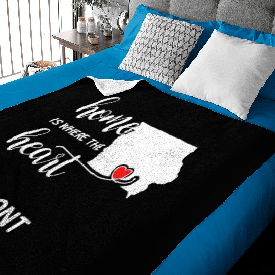 Fremont County Iowa Is Where My Heart Is Gift Baby Blankets