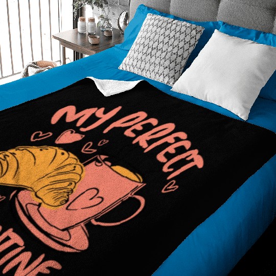 Coffee and Croissant | My Perfect Valentine Baby Blankets