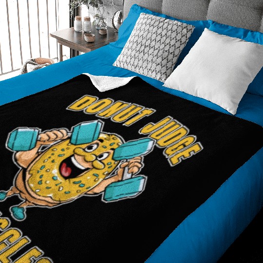 Fitness Donut Funny Donut Gym Baby Blankets