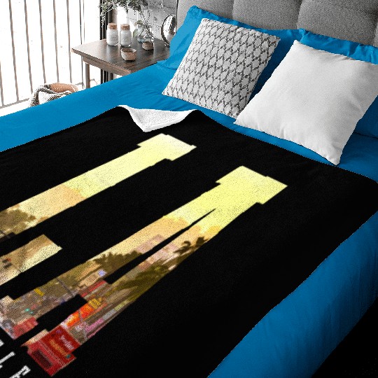 Los Angeles California LA Gift Baby Blankets