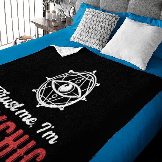 Trust Me, I'm Psychic Celestial Card Decks Baby Blankets