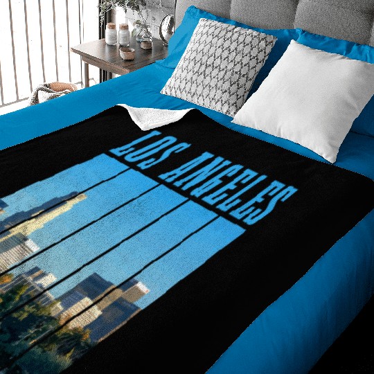 Los Angeles California LA Gift Baby Blankets