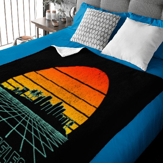 Los Angeles California LA Gift Baby Blankets