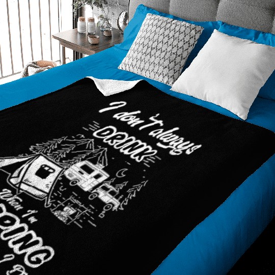 Camg Campfire Camg Trailer Camper Baby Blankets