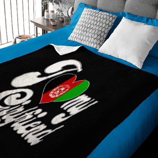 AfghanI Love My Afghanistan Girlfriend Baby Blankets