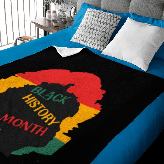 Black history month. African American woman Baby Blankets