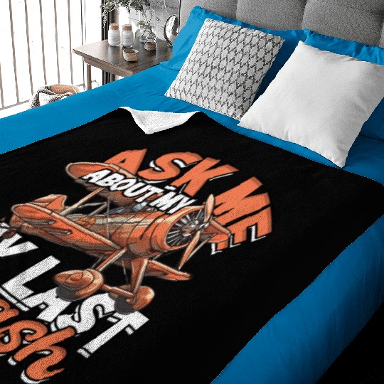 RC Plane Pilot Ask Me About My Last Crash Baby Blankets