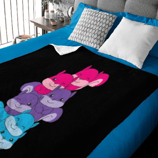 Androgynous Flag Pride Lgbtq Cute Squirrel Baby Blankets