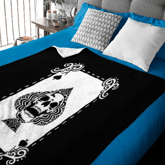Death Card Addicted to Gaming Gift Baby Blankets