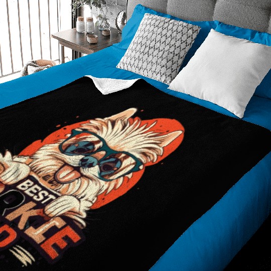 Best Yorkie Dad Ever Baby Blankets