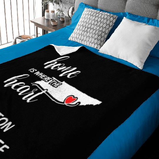 Houston County Tennessee Is Where My Heart Is Gift Baby Blankets