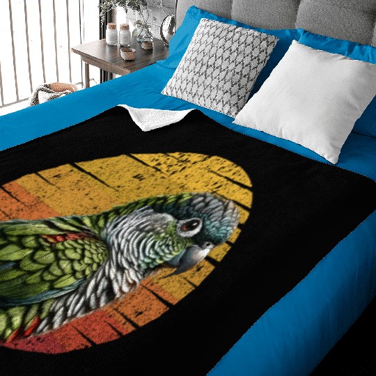 Green Cheeked Conure Cute Conure Parrot Baby Blankets