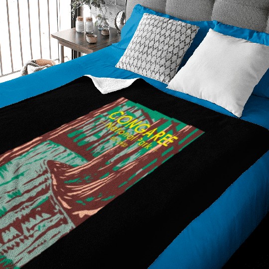 Congaree National Park South Carolina Vintage Baby Blankets