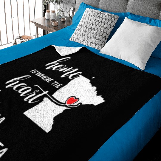 Itasca County Minnesota Is Where My Heart Is Gift Baby Blankets