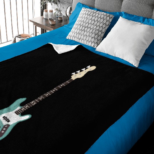 Seafoam Green Bass Baby Blankets