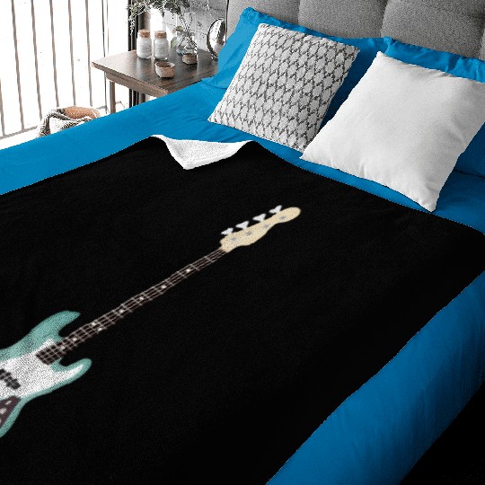 Seafoam Green Bass Baby Blankets