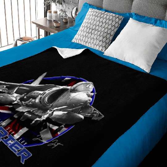 Harrier Jump Jet Royal Air Force Fighterjet Baby Blankets