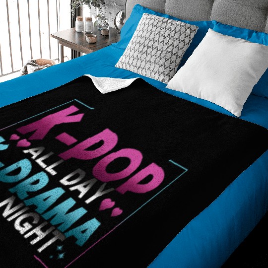 K-Pop All Day K-Drama All Night K-Drama Baby Blankets