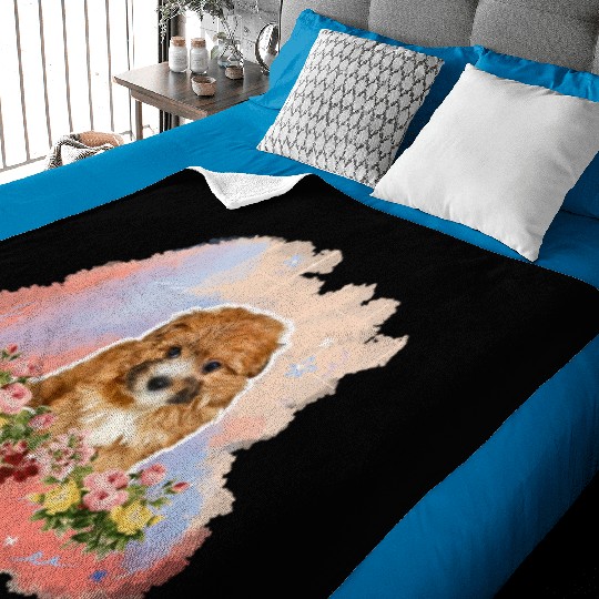 yorkie poo Baby Blankets
