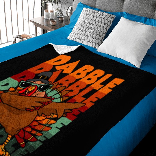 Dabbing Turkey Baby Blankets Thanksgiving Dabble