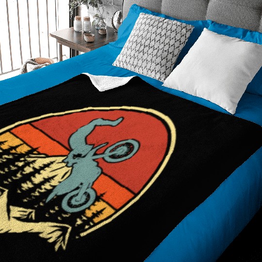 Dirt Bike Mx Motocross Supermoto Baby Blankets