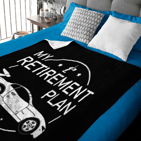 Retirement Plan Toy RC Car Racer Baby Blankets