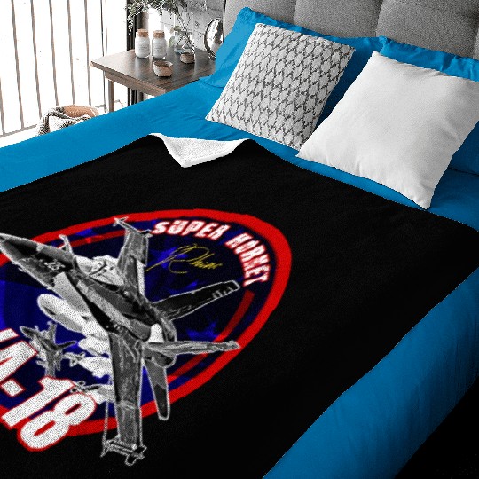 F18 Hornet Us Air Force Fighterjet Baby Blankets