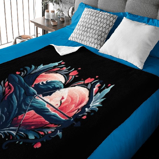 Valentine's Day 2024 - Cupid's arrow lover heart Baby Blankets