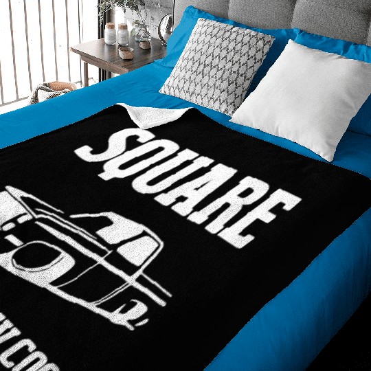 Square is The New Cool Square Body Baby Blankets