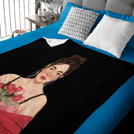 women flower Baby Blankets