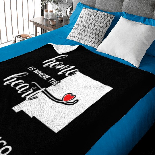 Lea County New Mexico Is Where My Heart Is Gift Baby Blankets