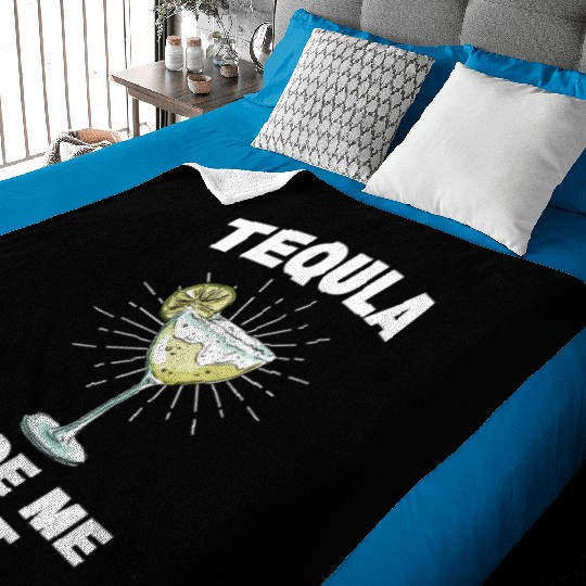 Tequila Made Me Do It Funny Tequila Saying Baby Blankets